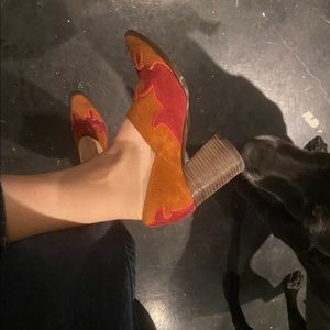 Vintage Free People suede heels